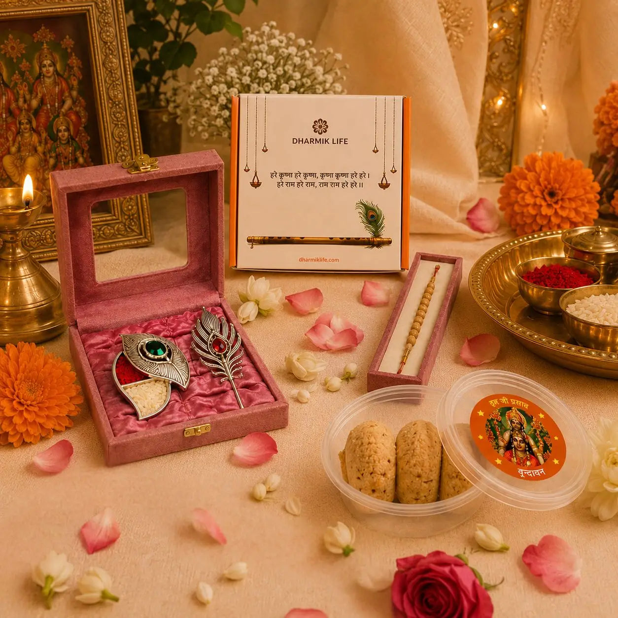 Krishna Ji Rakhi Box for Raksha Bandhan – Blessed in Vrindavan