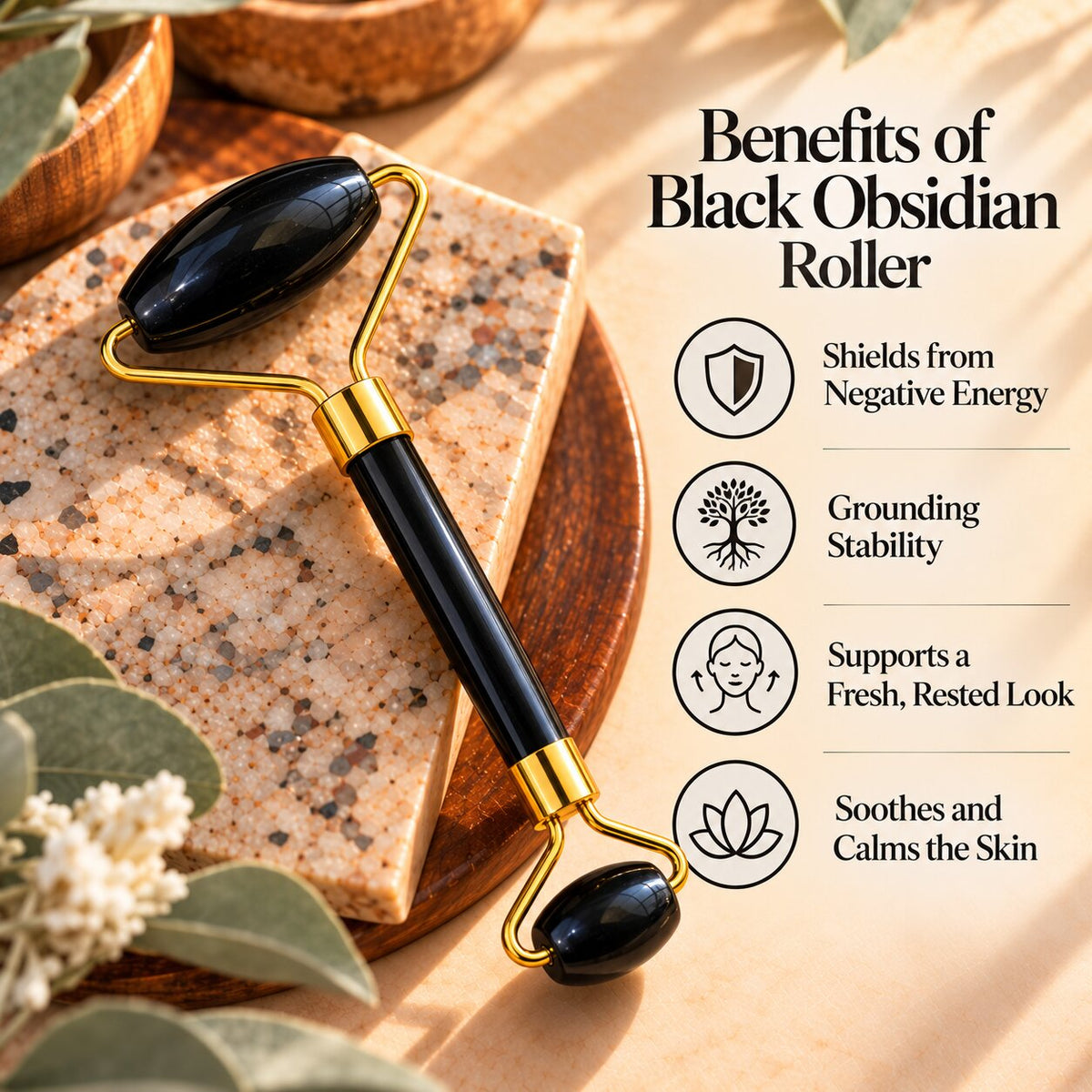 benefits of black obsidian roller