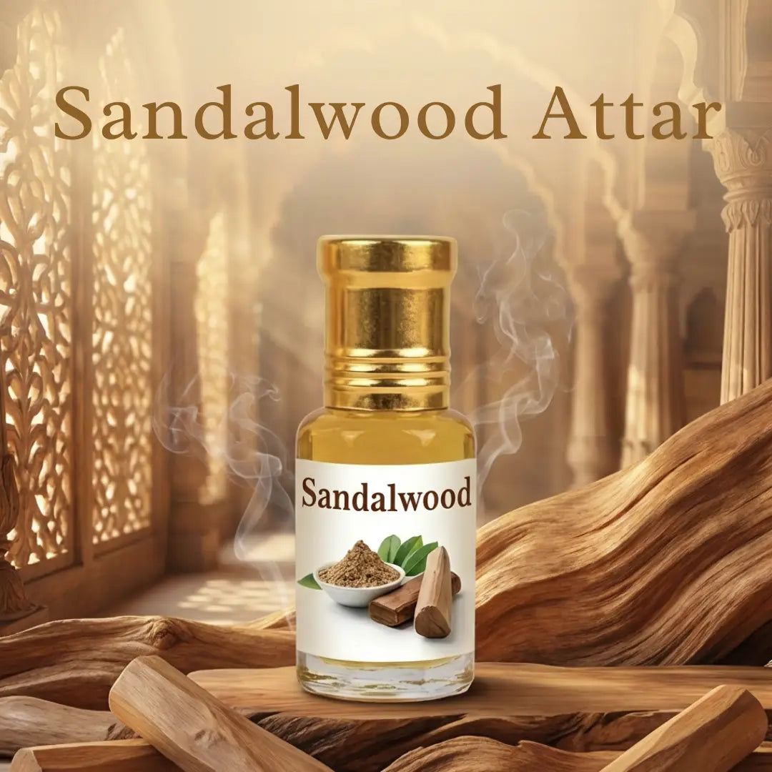 Sandalwood Attar Perfume Oil Included in Hanuman Jayanti Prasad Box - Blessed in Ayodhya Dharmik