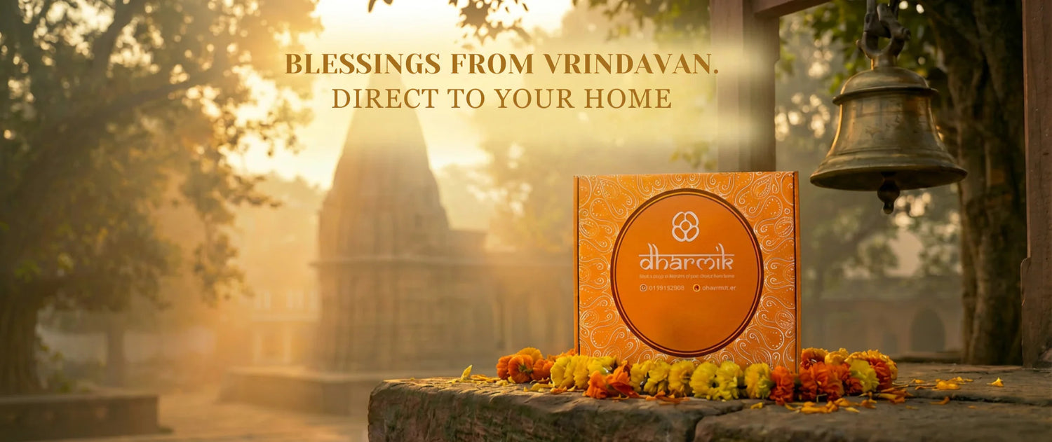 Dharmik Vrindavan Prasad Box homepage feature — buy prasad online