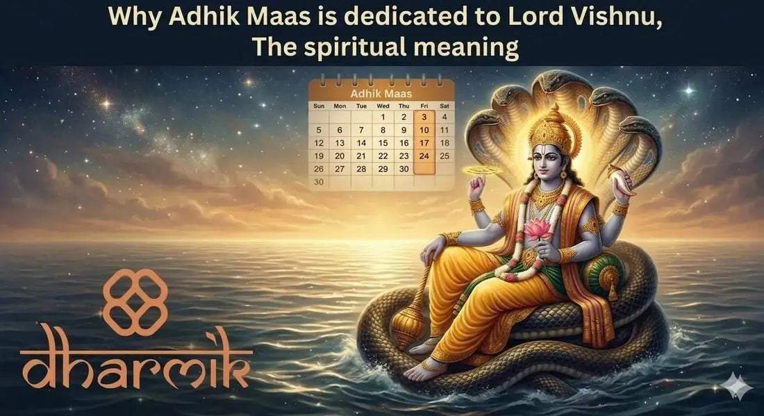 Lord Vishnu in cosmic ocean representing Adhik Maas significance and Purushottam Maas spiritual meaning