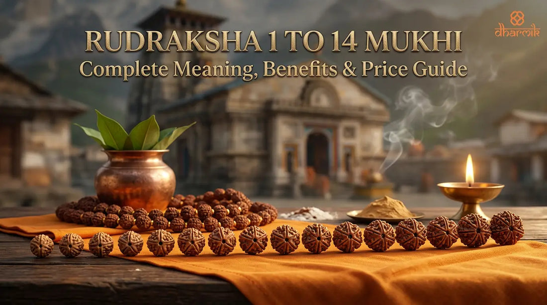 Rudraksha 1 to 14 Mukhi Complete Meaning, Benefits & Price Guide