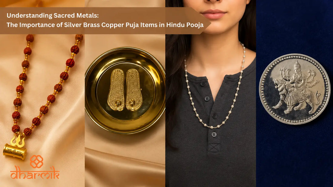 Understanding Sacred Metals: The Importance of Silver Brass Copper Puja Items in Hindu Pooja Dharmik
