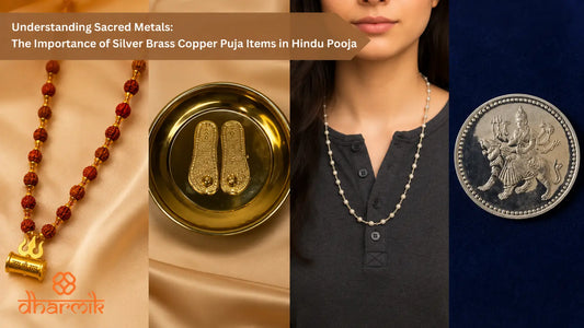 Understanding Sacred Metals: The Importance of Silver Brass Copper Puja Items in Hindu Pooja Dharmik