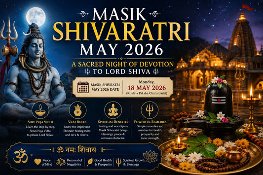Lord Shiva meditating under moonlight with Shivling, temple, diya, and spiritual elements representing Masik Shivaratri May 2026, Shiva Puja Vidhi, vrat rules, and divine blessings.
