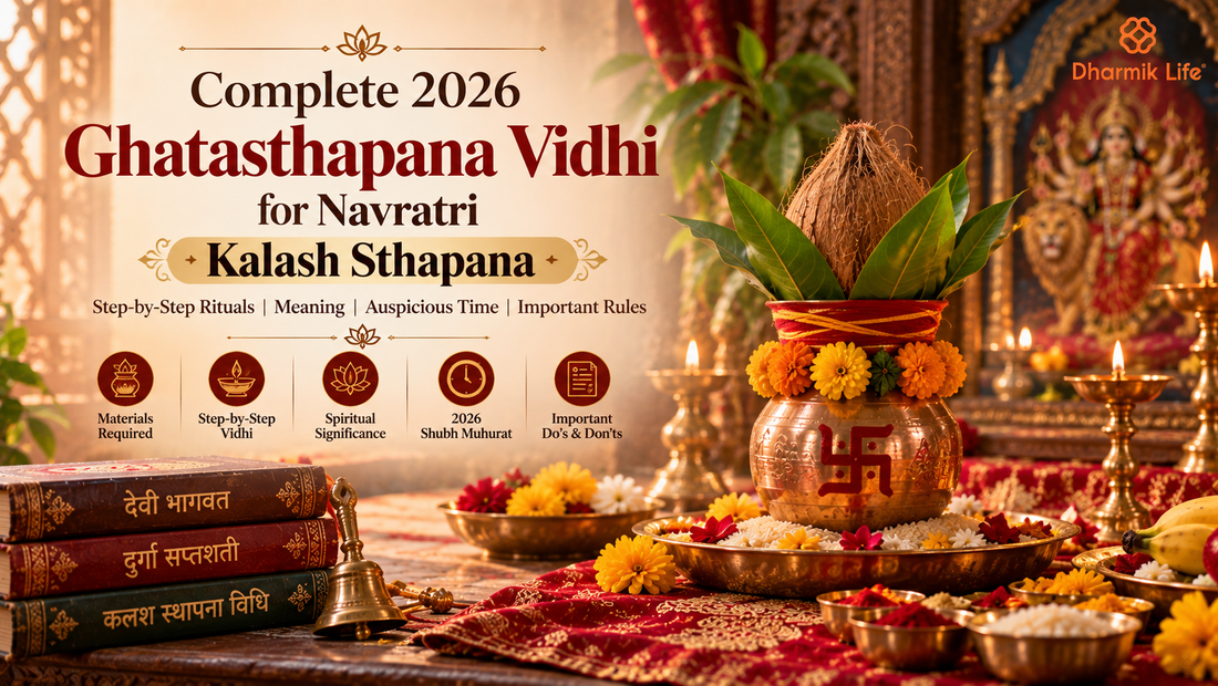Complete 2026 Ghatasthapana Vidhi for Navratri Kalash Sthapana