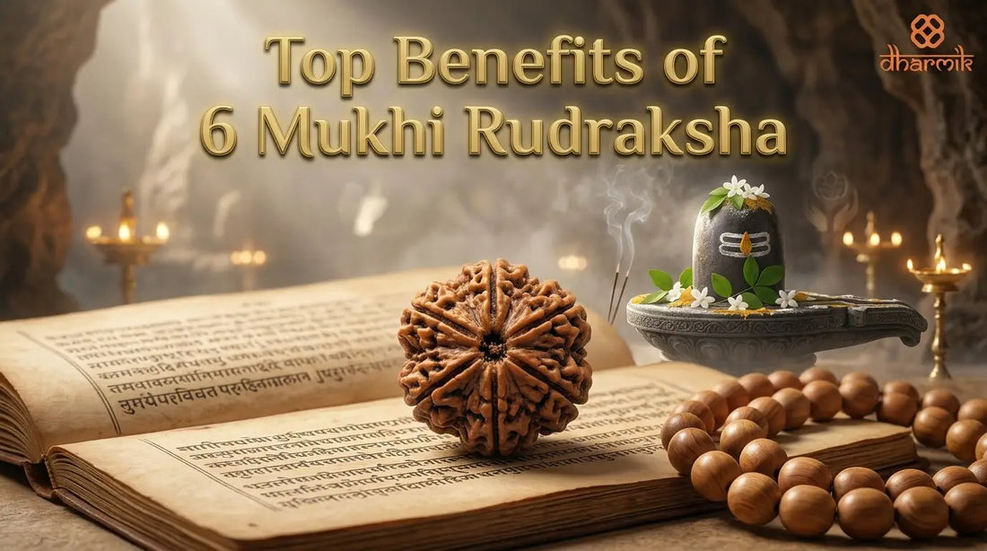 "Top Benefits of 6 Mukhi Rudraksha"