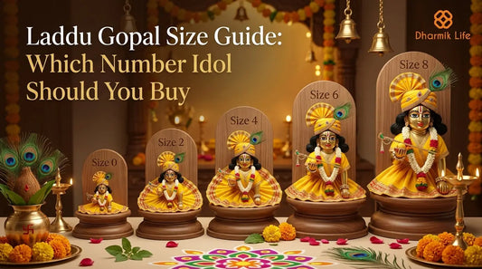 Laddu Gopal Size Guide by Dharmik life