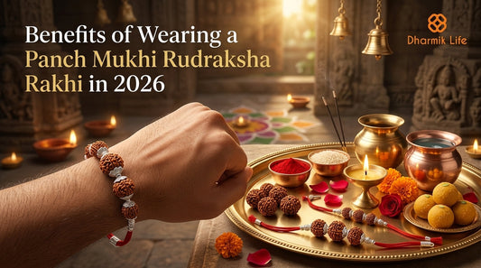 Benefits of Wearing a Panch Mukhi Rudraksha Rakhi by Dharmik Life