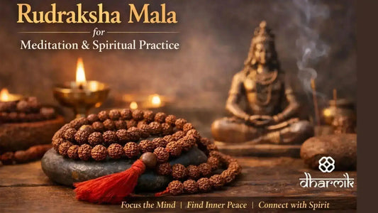 Rudraksha Mala for Meditation & Spiritual Practice Dharmik
