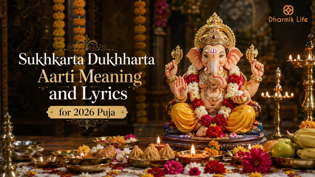 Ganesha idol surrounded by flowers and diyas
