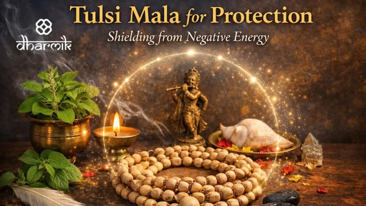 Original Tulsi mala beads used for spiritual protection, meditation, and daily devotion