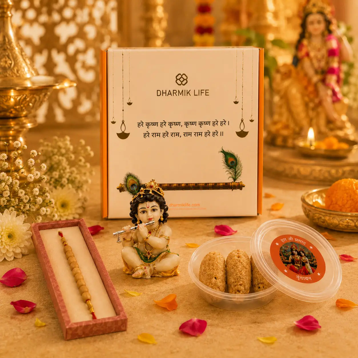 Krishna Ji Rakhi Box for Raksha Bandhan – Blessed in Vrindavan
