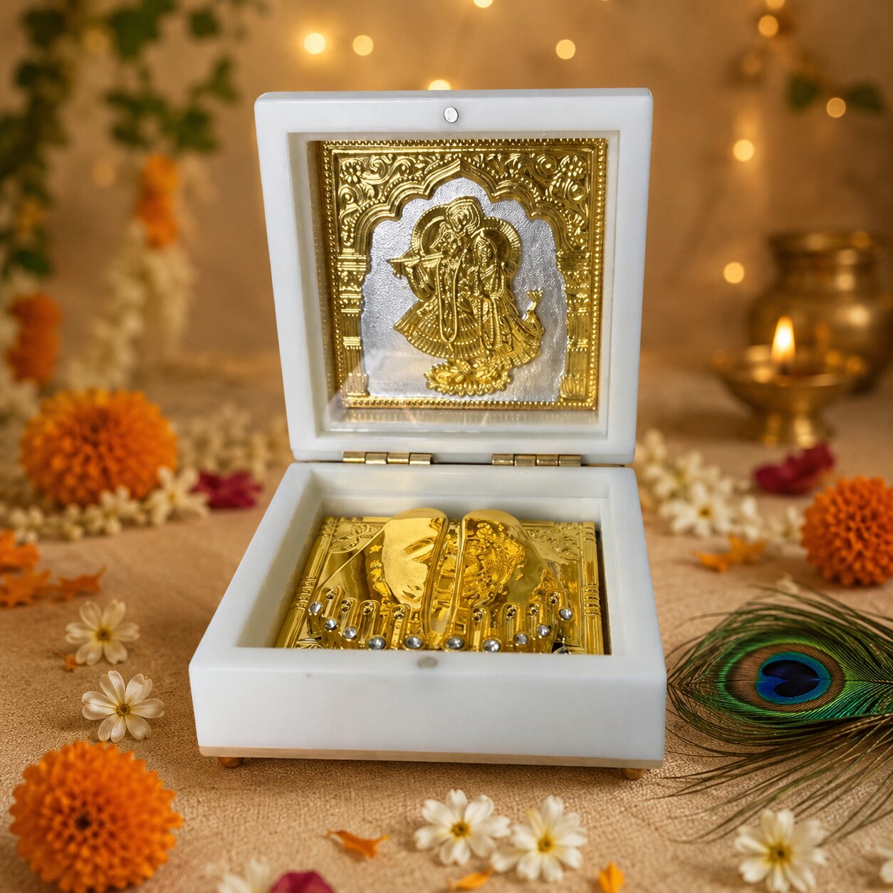 Janmashtmi Box with Krishna's Divine Blessings from Vrindavan
