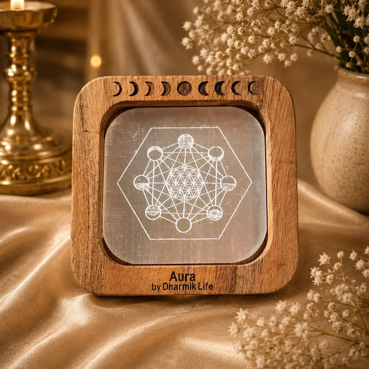 Wooden Plate with Selentie Plate 