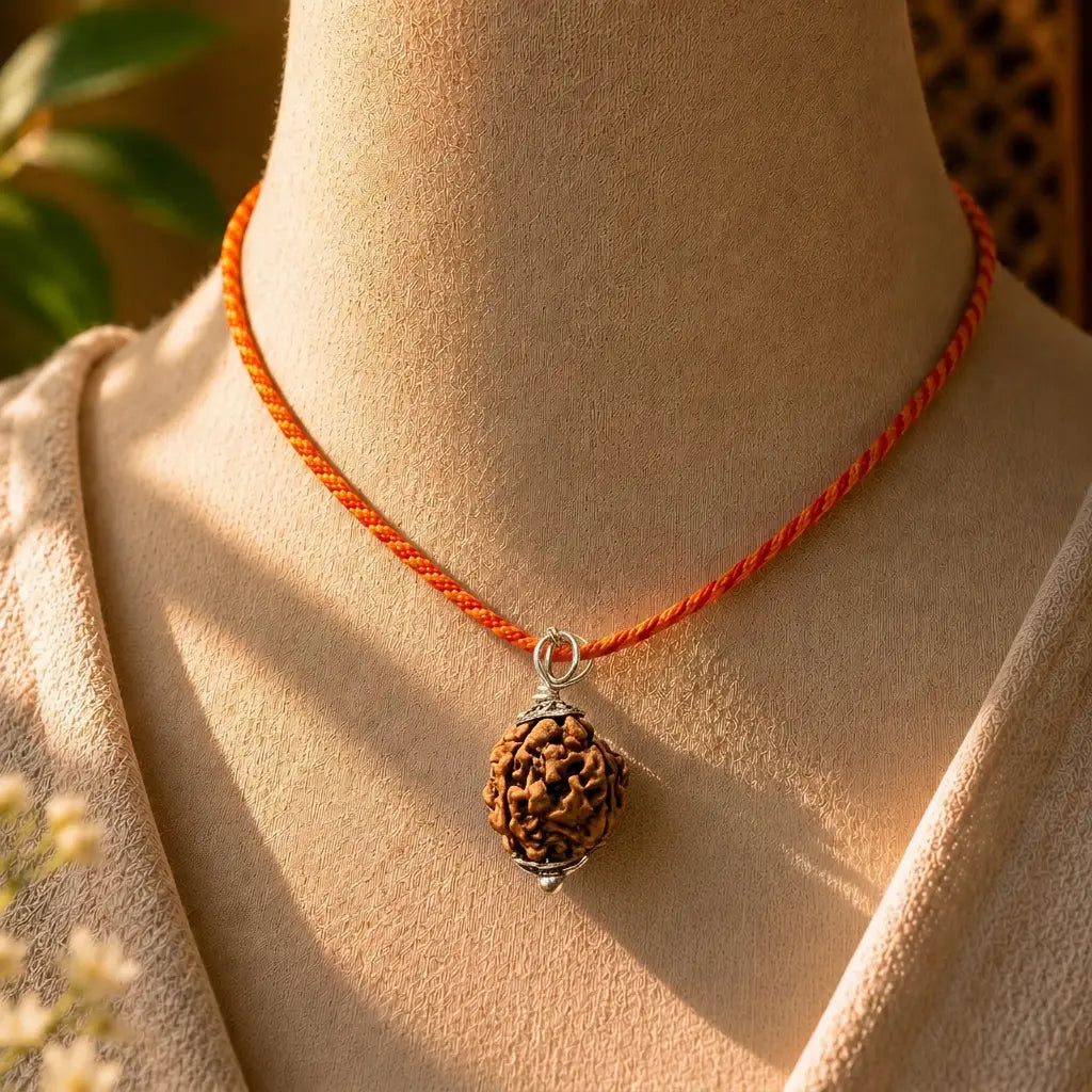 Char Mukhi Rudraksha - Original with Certificate (Nepali/Indian), Blessed in Kashi