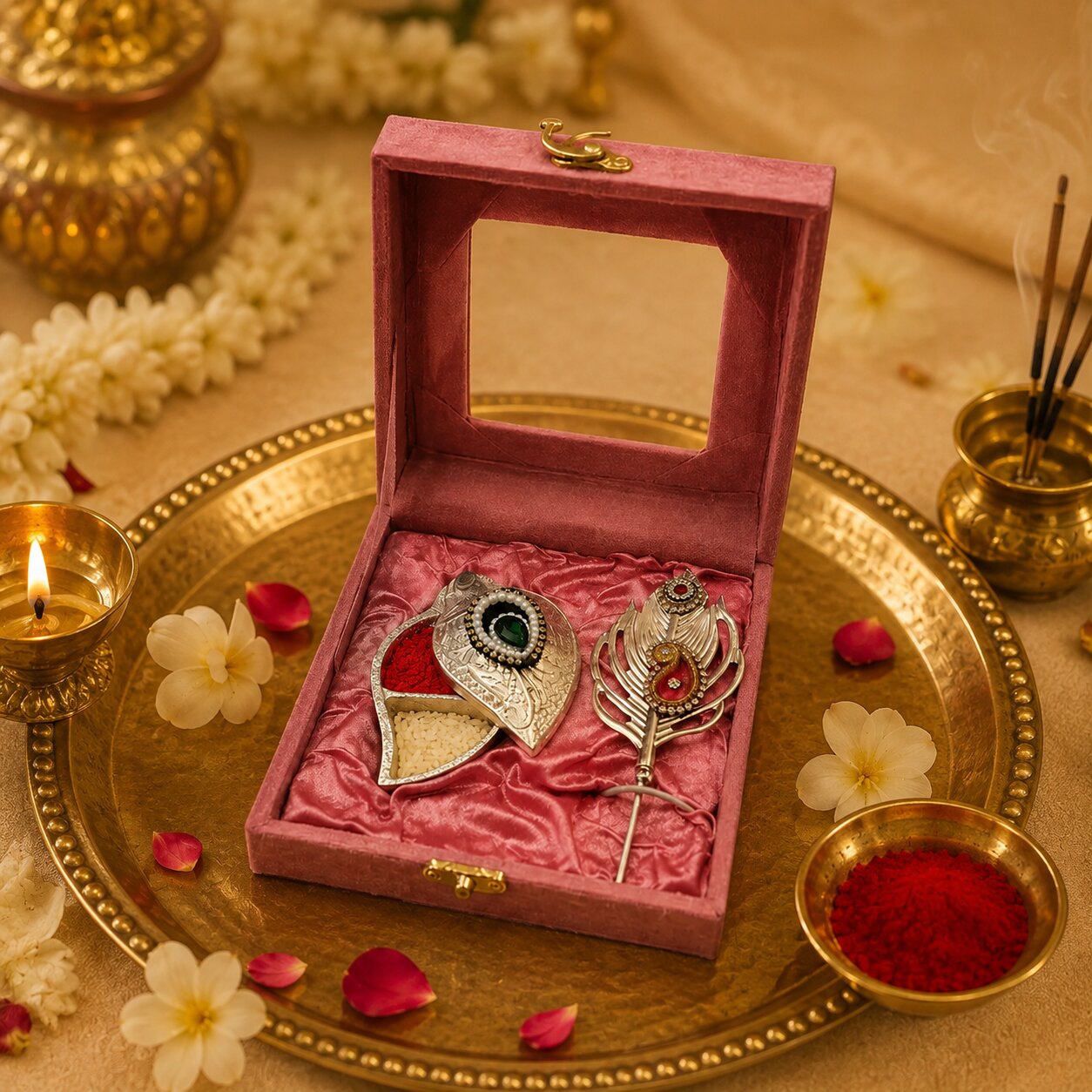 Janmashtmi Box with Krishna's Divine Blessings from Vrindavan