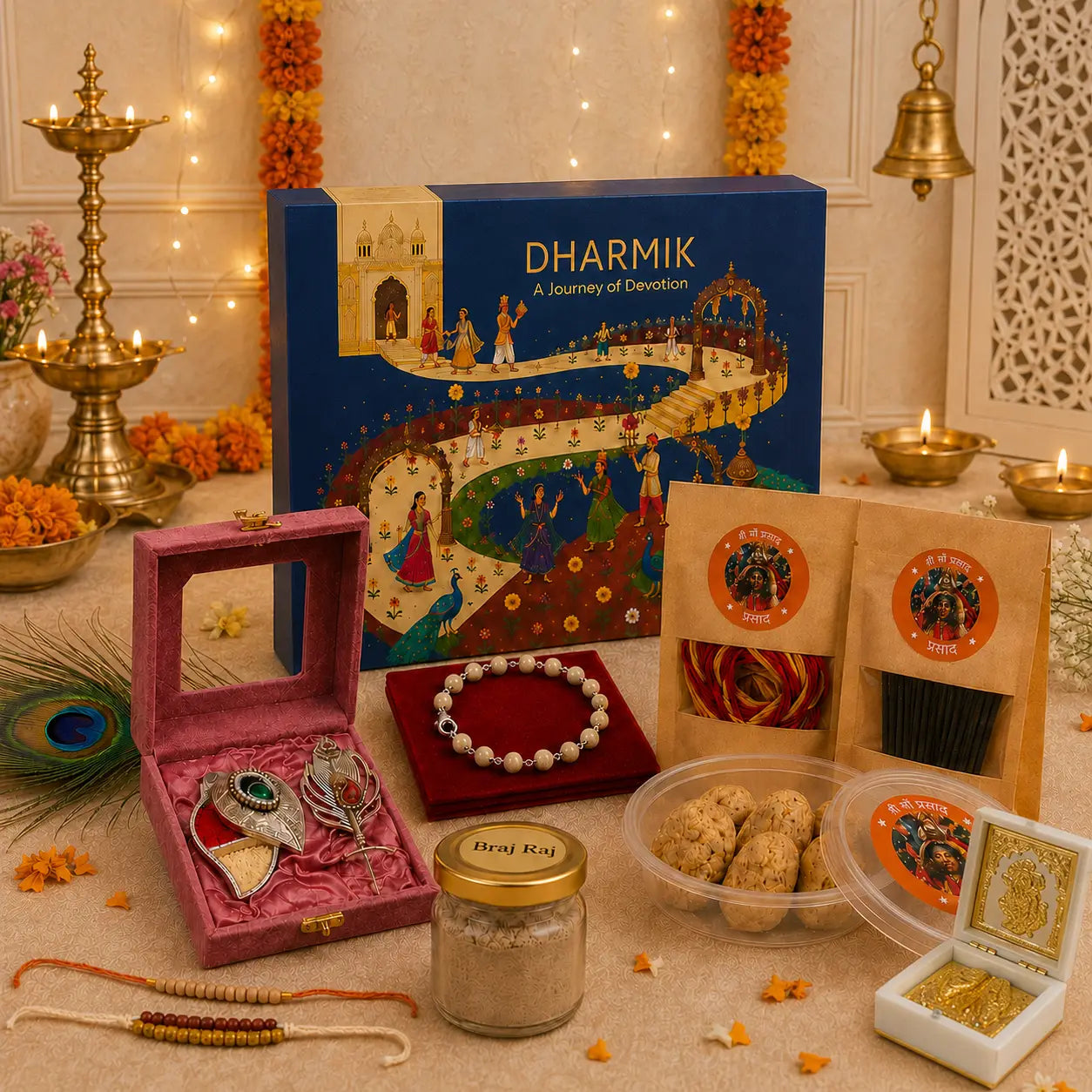 Krishna Ji Rakhi Box for Raksha Bandhan – Blessed in Vrindavan