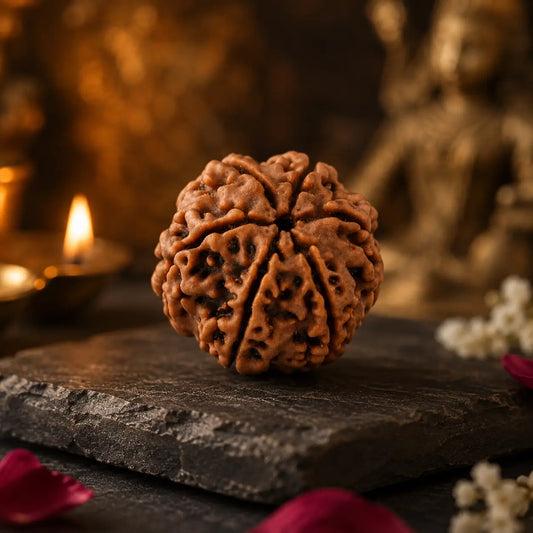 Original 6 Mukhi Rudraksha – Certified Natural Bead of Lord Kartikeya for Courage & Wisdom