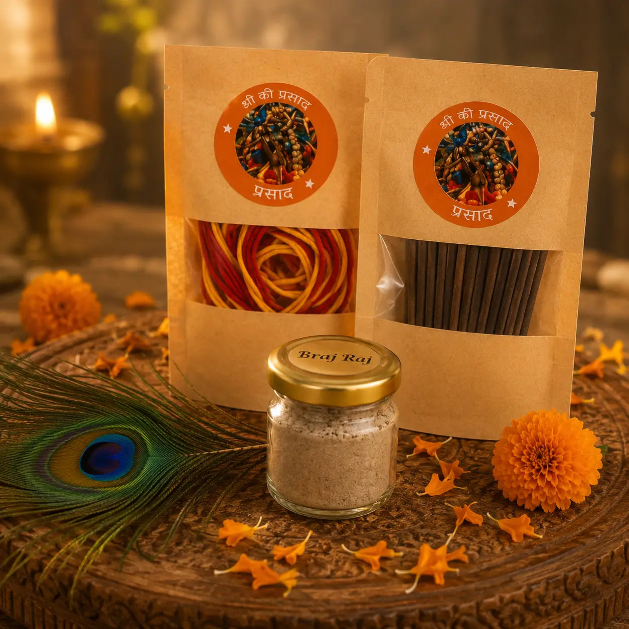 Krishna Ji Rakhi Box for Raksha Bandhan – Blessed in Vrindavan