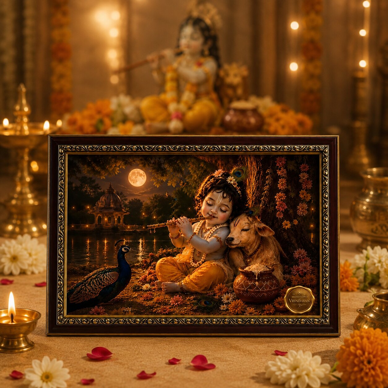 Janmashtmi Box with Krishna's Divine Blessings from Vrindavan