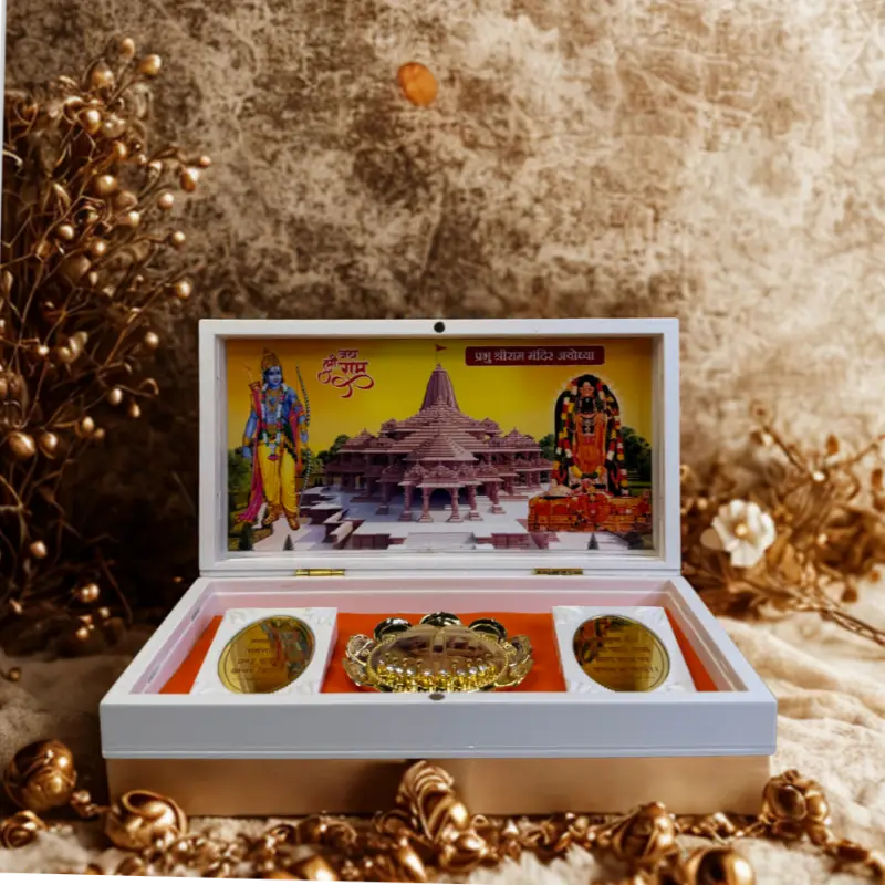 Divine Big Ram Darbar - Gold Plated (Blessed in Ayodhya)