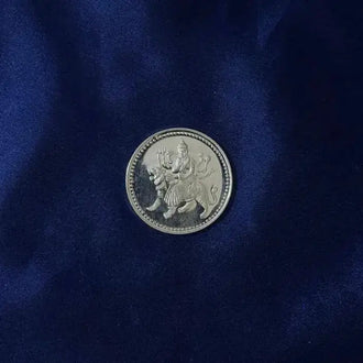 Durga Mata (Matarani) 10gm Pure Silver Coin - Dharmik