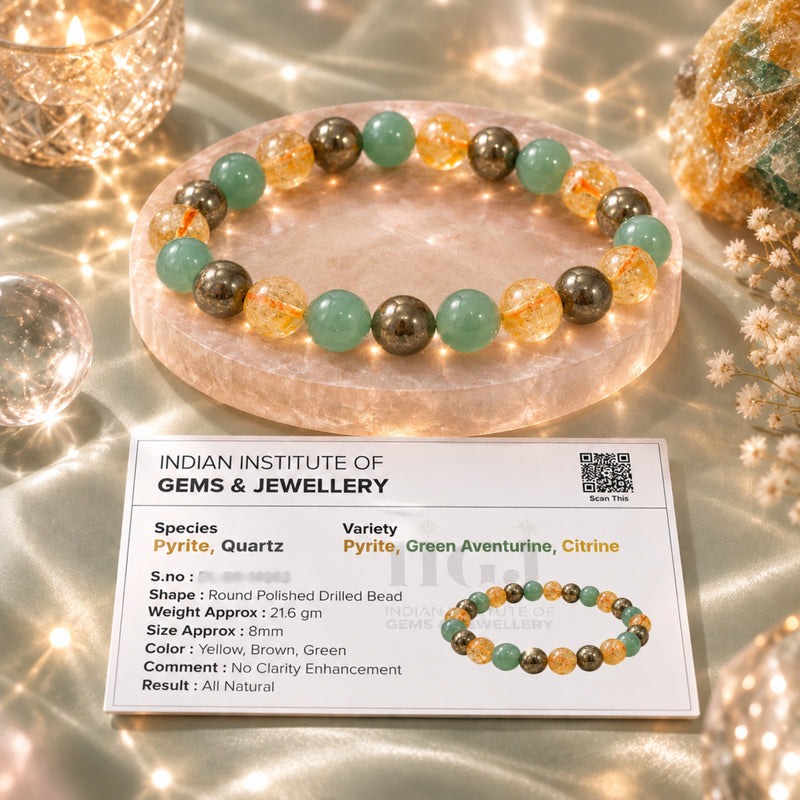 lab certification of Money Magnet Crystal Bracelet