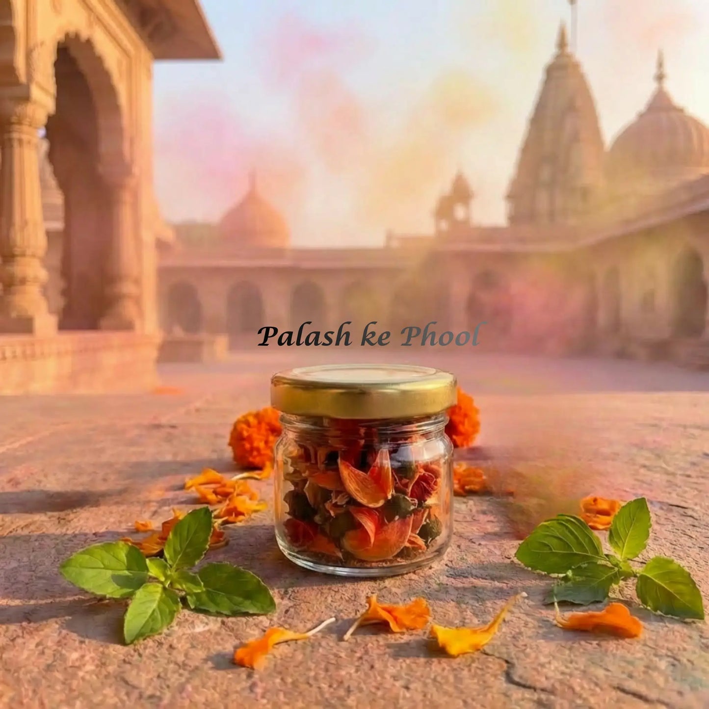 Braj Raj and Palash ke Phool combo - Blessed from Vrindavan Dharmik