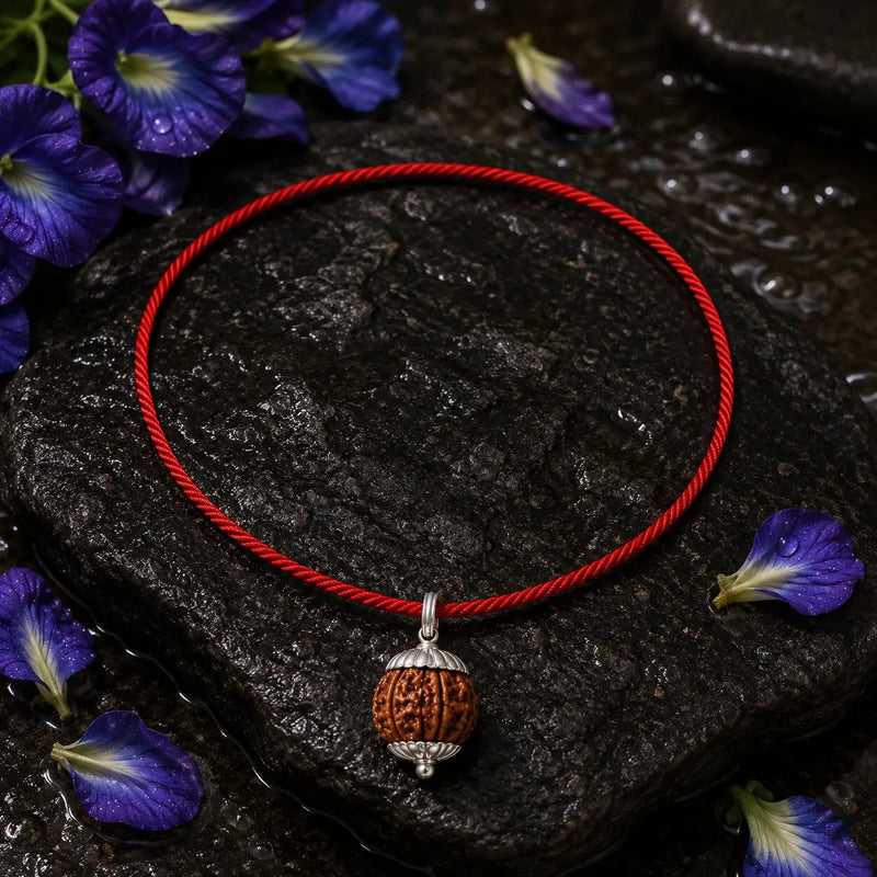 14 Mukhi around the red thread