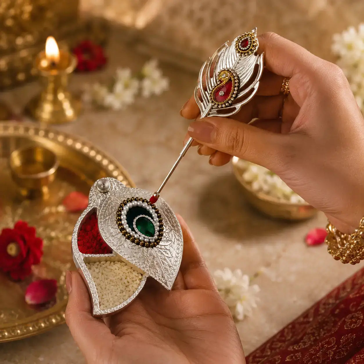Krishna Ji Rakhi Box for Raksha Bandhan – Blessed in Vrindavan