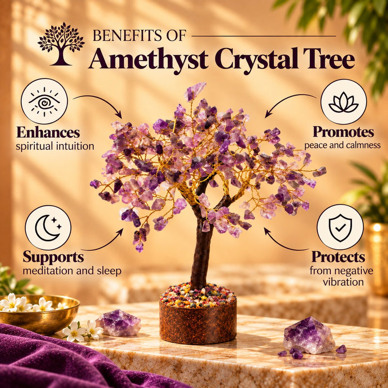 benefits of amethyst crystal  tree 