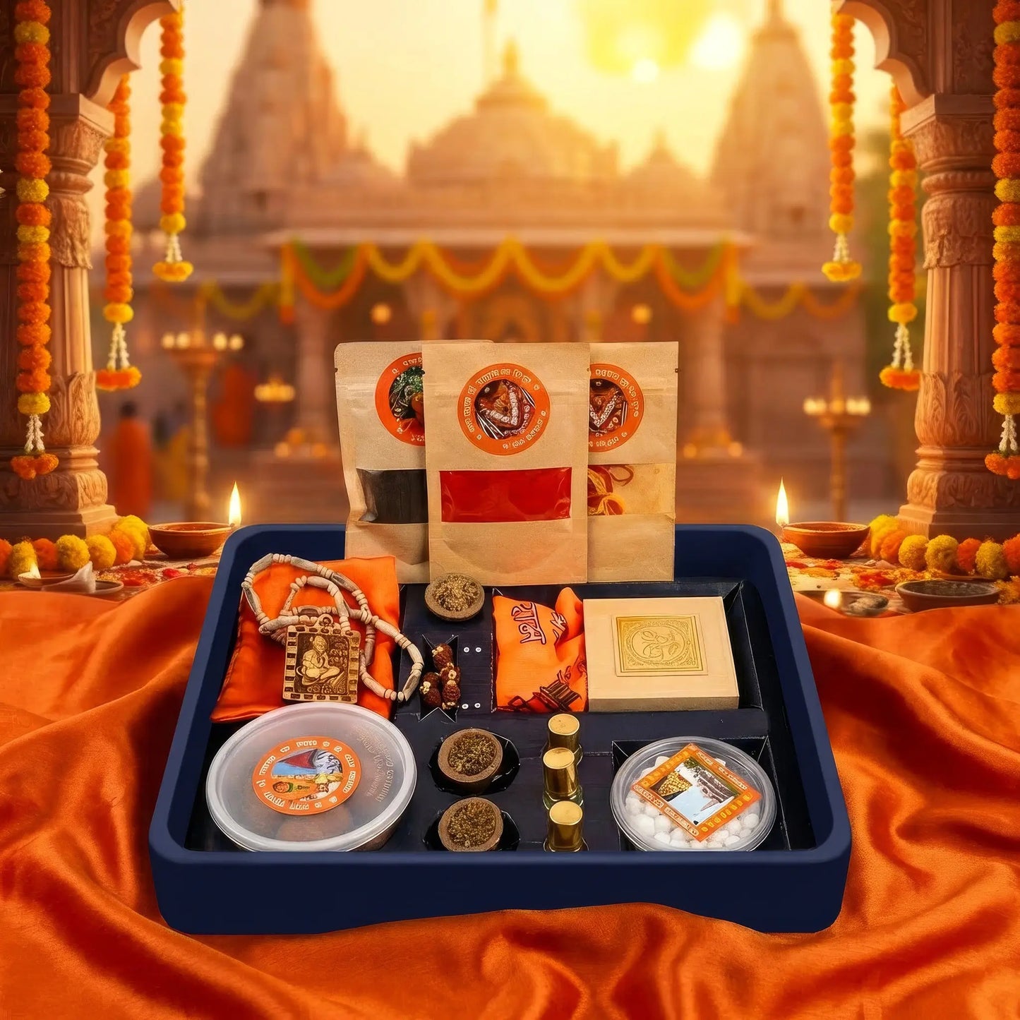 Ram Navami Prasad Box contents — Ayodhya temple sacred items and prasad