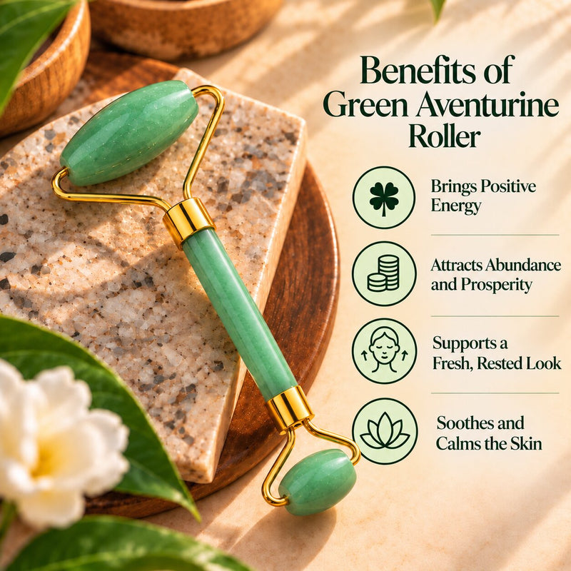 benefits if green aventurine crystal roller 