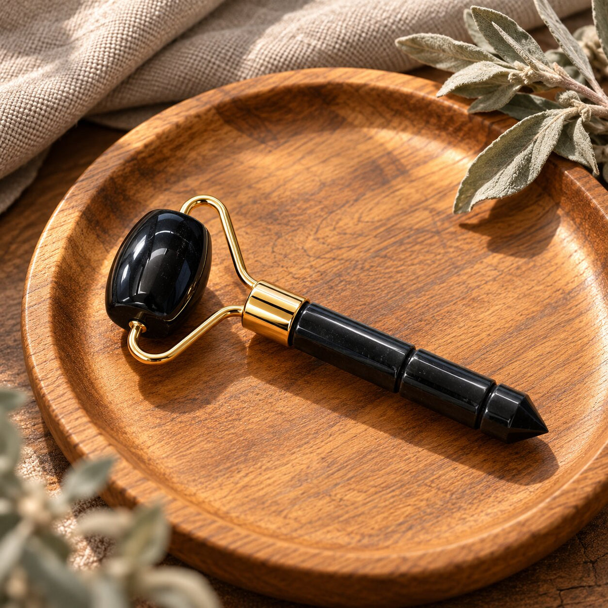 black obsidian small size roller
