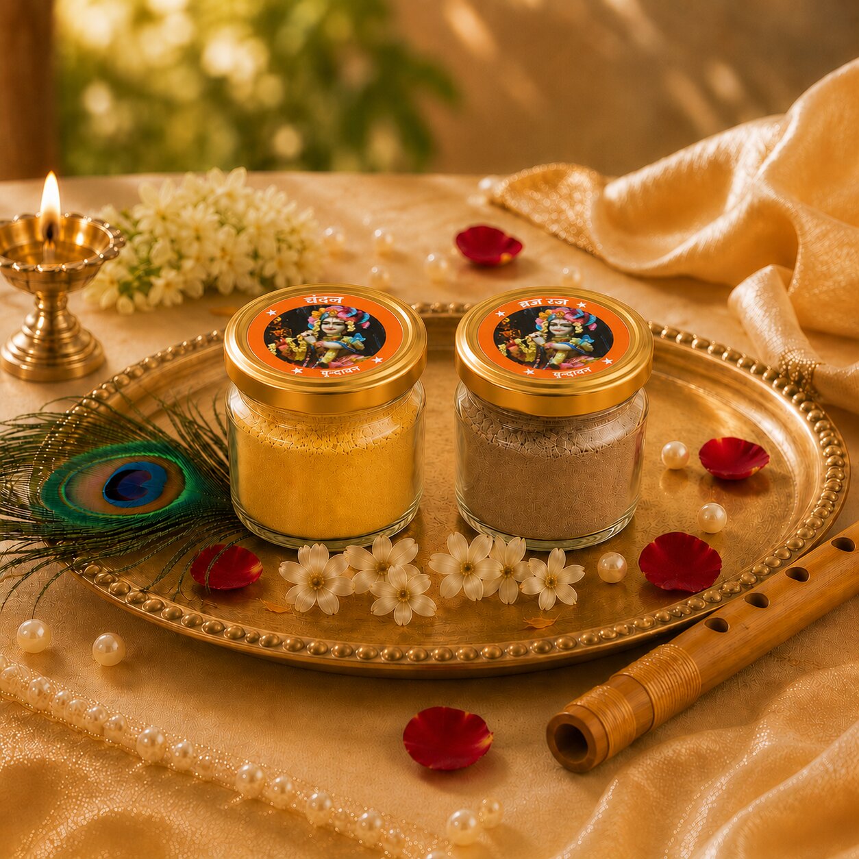 Janmashtmi Box with Krishna's Divine Blessings from Vrindavan