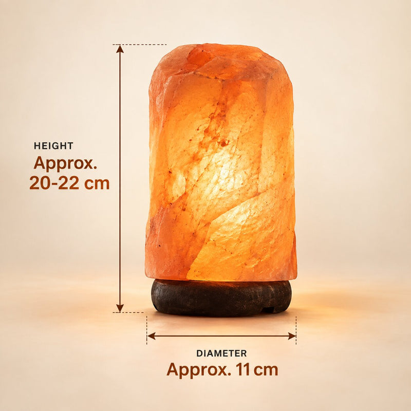 dimensions of  rock salt lamp