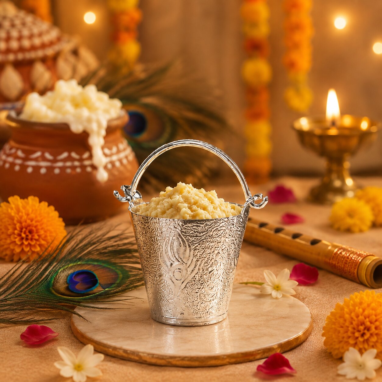 Janmashtmi Box with Krishna's Divine Blessings from Vrindavan