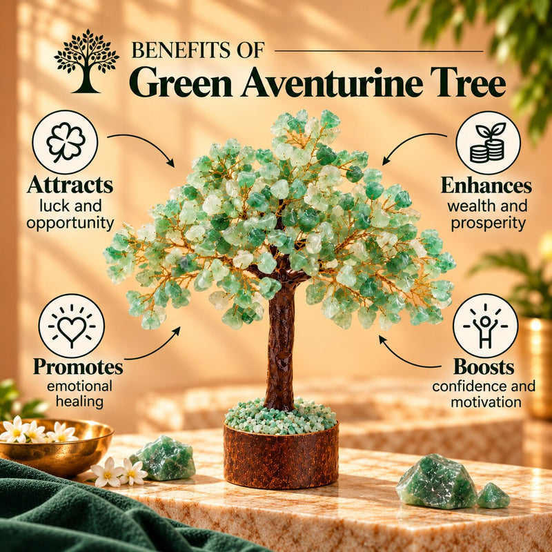 Benefits of Green Aventurine crystal tree