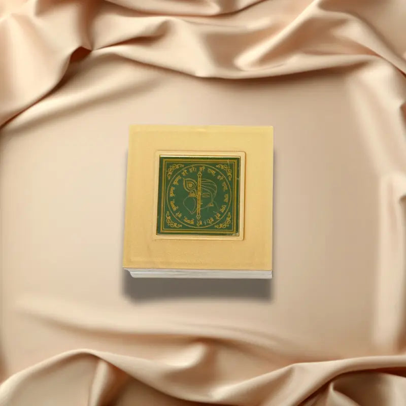 Gold Plated Krishna Darbar Presentation Box - Blessed in Vrindavan Dharmik