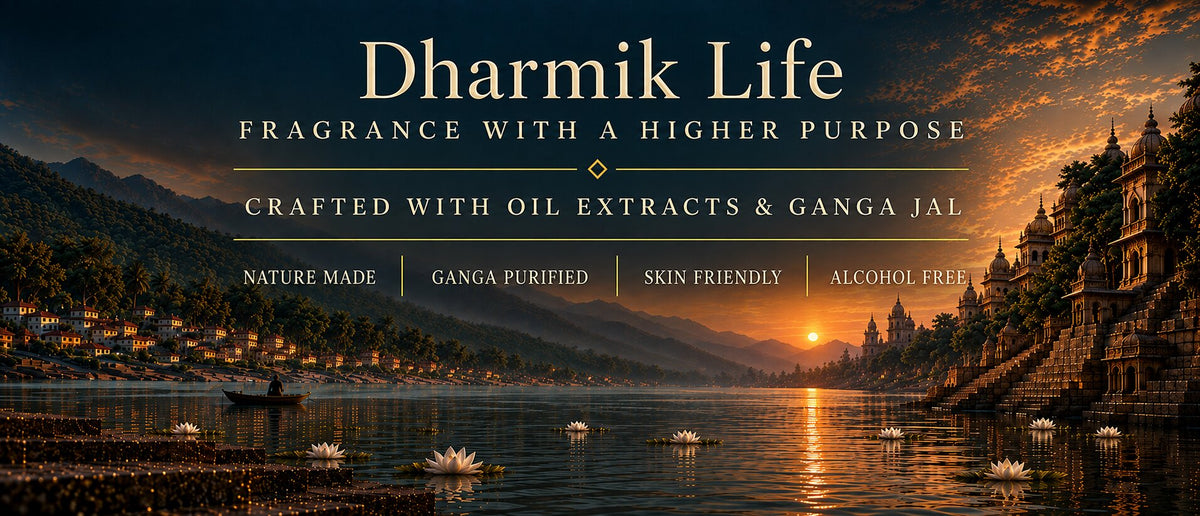 dharmik life perfume collection based on gangajal