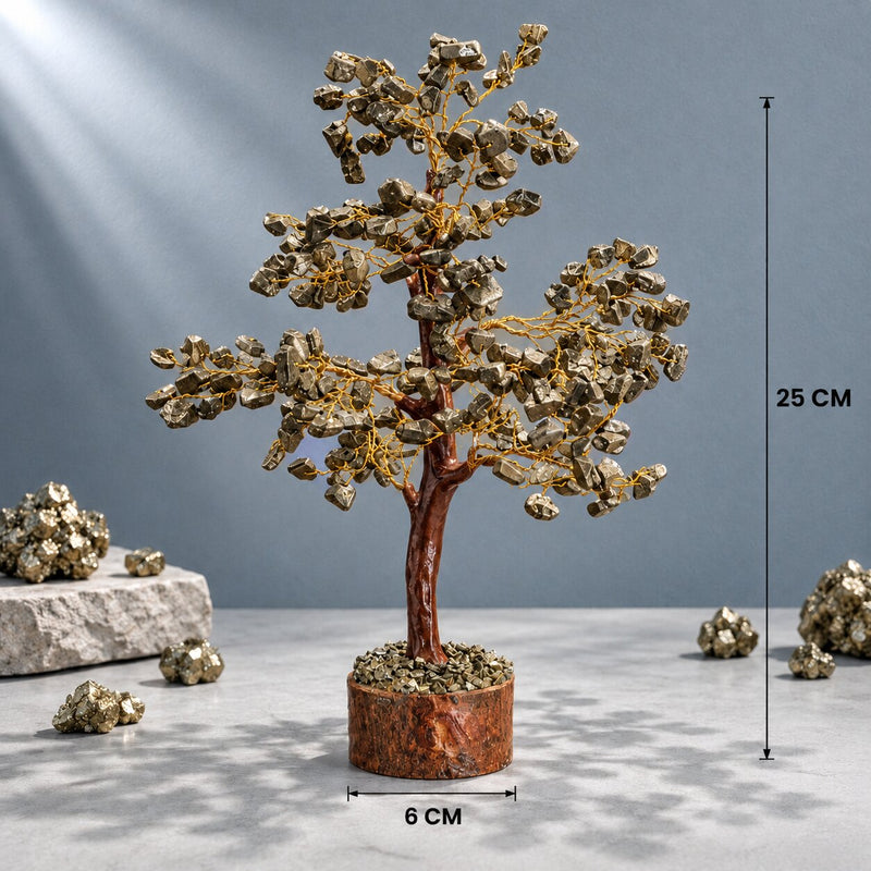 Pyrite Tree crystal tree dimensions