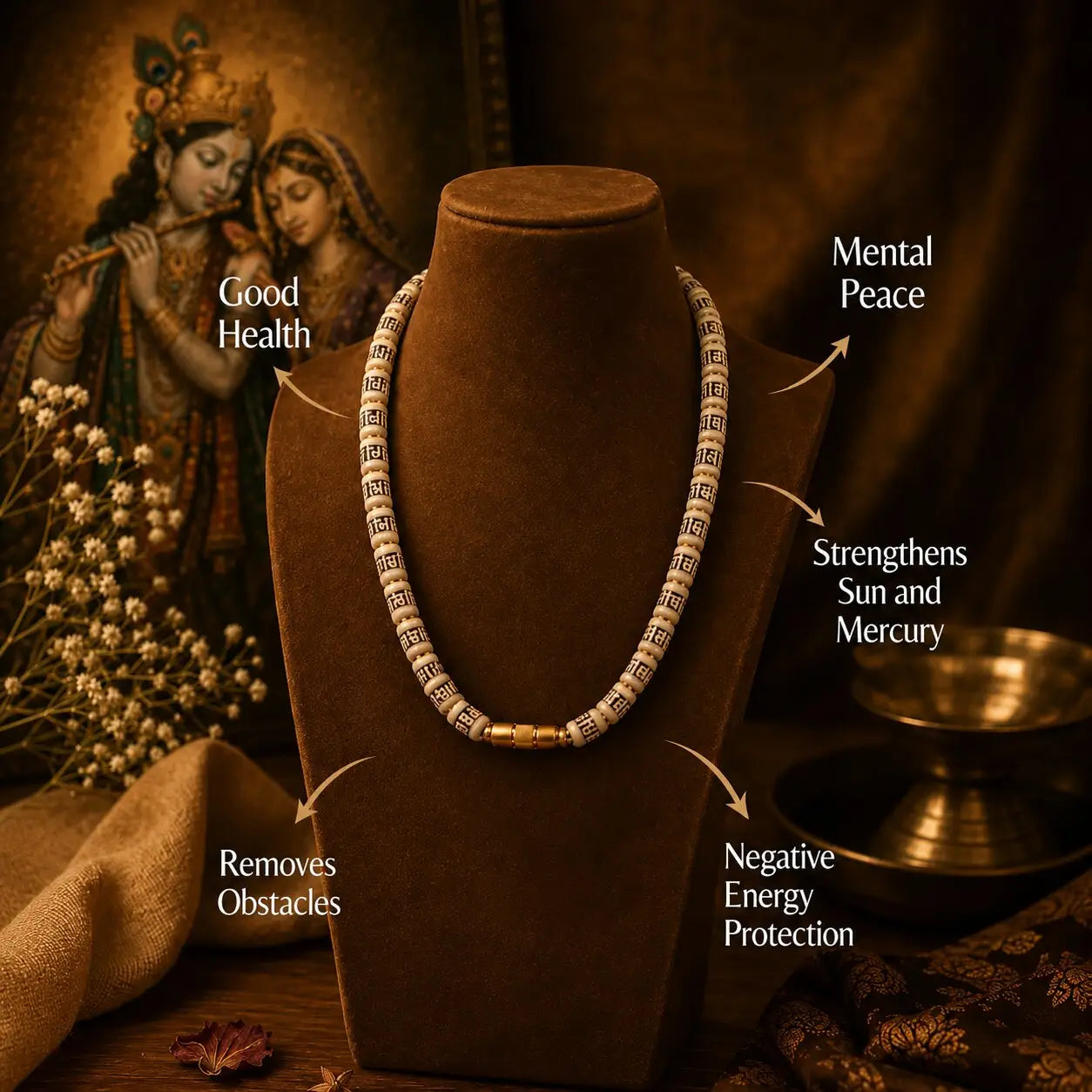 benefits of radha name tulsi mala