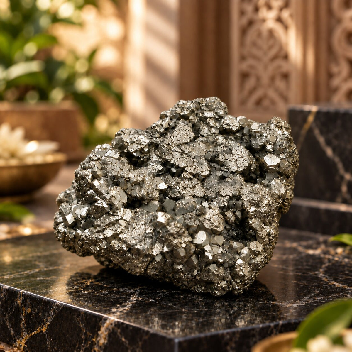 raw pyrite stone