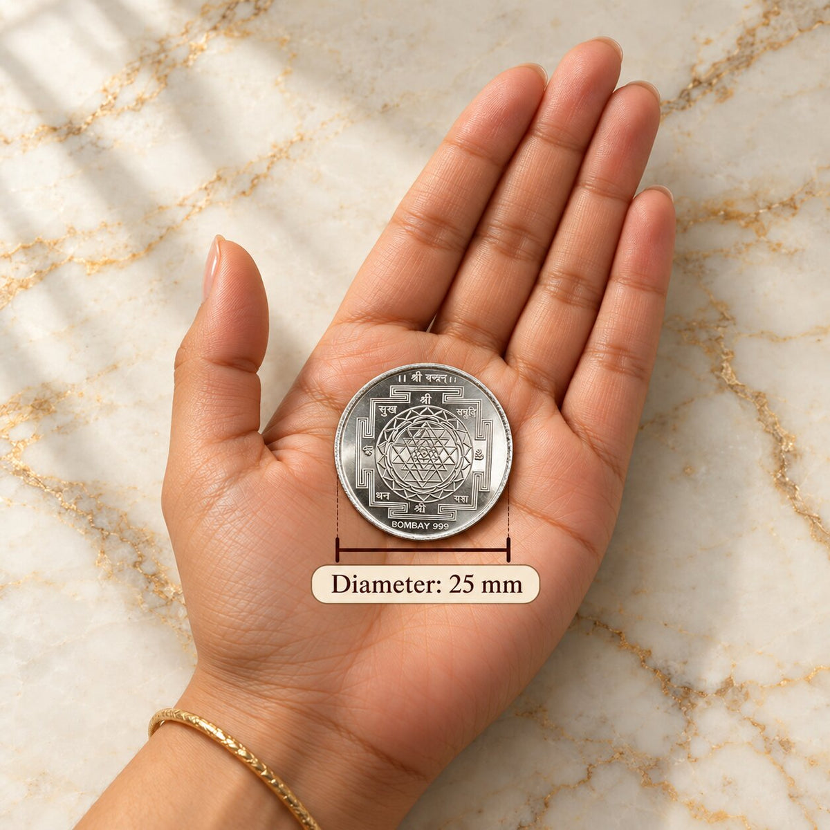 Shree Samriddhi Silver Plated Coin Collection – Swastik, Shree Yantra, Shree & Kumbh Coins for Pooja & Gifting